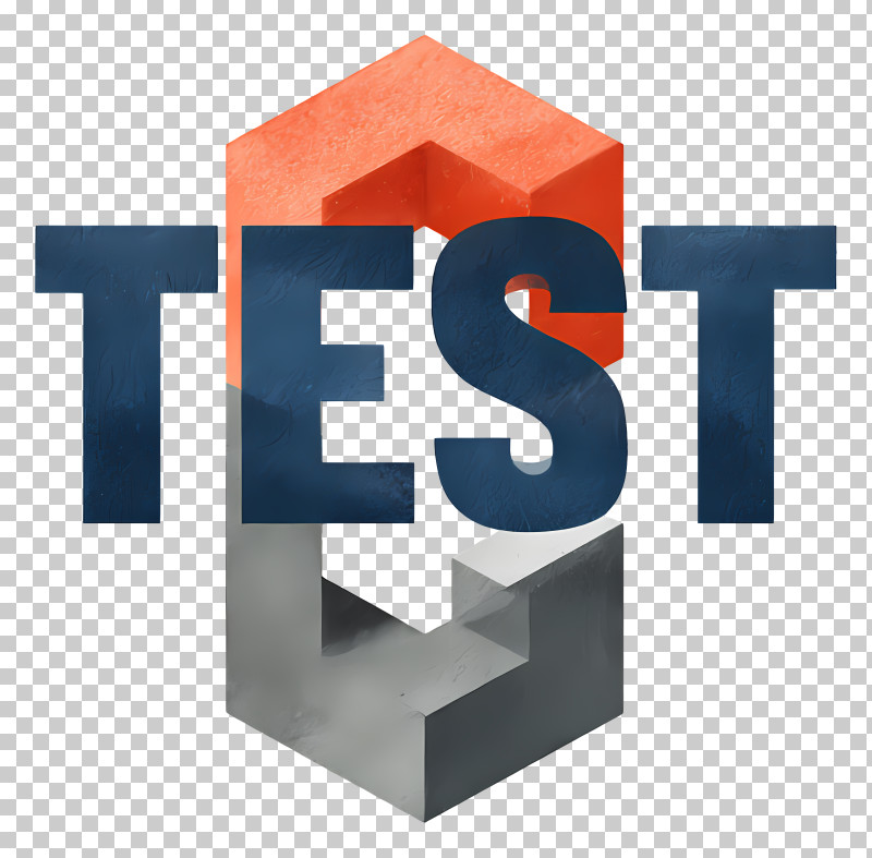 Test - 3D TEST Block Logo PNG