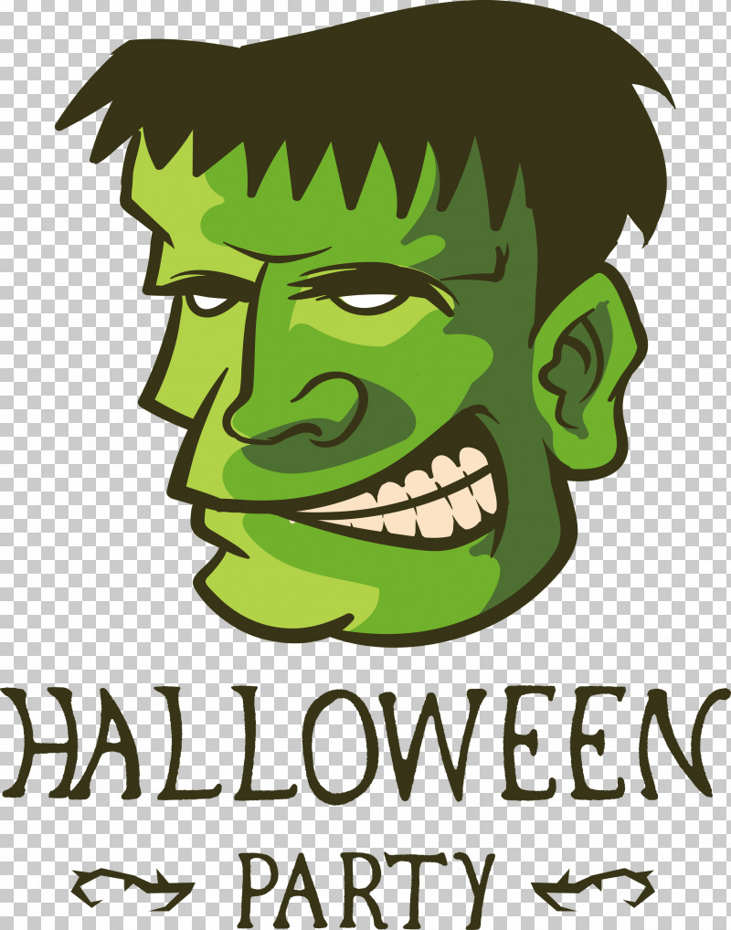 Halloween Party PNG, Clipart, Behavior, Cartoon, Green, Halloween Party, Human Free PNG Download