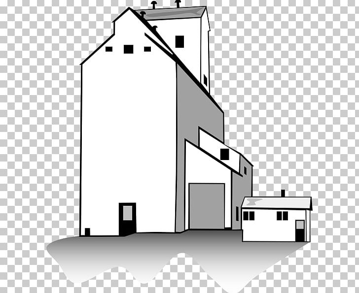 Silo Grain Elevator PNG, Clipart, Angle, Architecture, Area, Barn, Black And White Free PNG Download