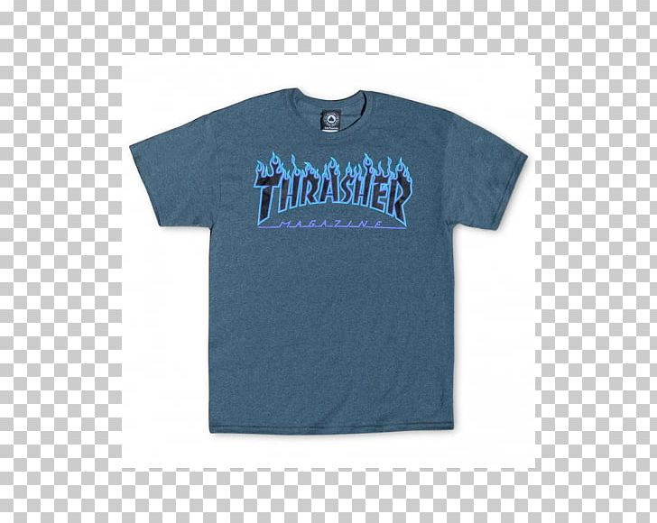 T-shirt Thrasher Hoodie Clothing PNG, Clipart, Active Shirt, Angle, Blue, Brand, Clothing Free PNG Download