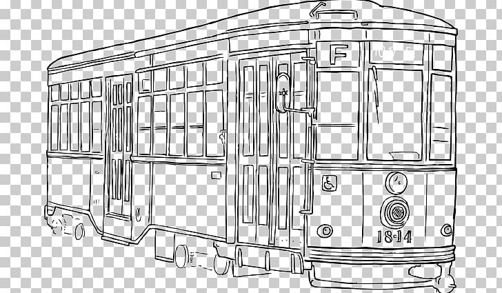 Tram New Orleans PNG, Clipart, Angle, Area, Artwork, Black And White, Blog Free PNG Download