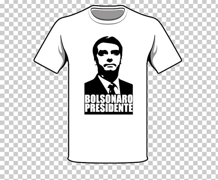 Jair Bolsonaro T-shirt Clothing President PNG, Clipart, Area, Black, Black And White, Blouse, Brand Free PNG Download