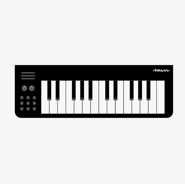 Cartoon Black Keyboard PNG, Clipart, Band, Band Keyboard, Black, Black Clipart, Black Keyboard Free PNG Download