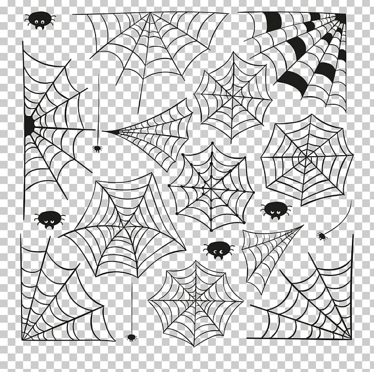 Spider Web Cartoon Halloween PNG, Clipart, Angle, Area, Black, Cartoon, Circle Free PNG Download