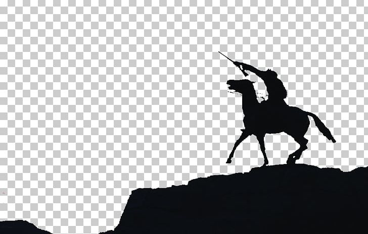 Silhouette Equestrian Photography PNG, Clipart, Animals, Black And White, City Silhouette, Computer Software, Cowboy Free PNG Download