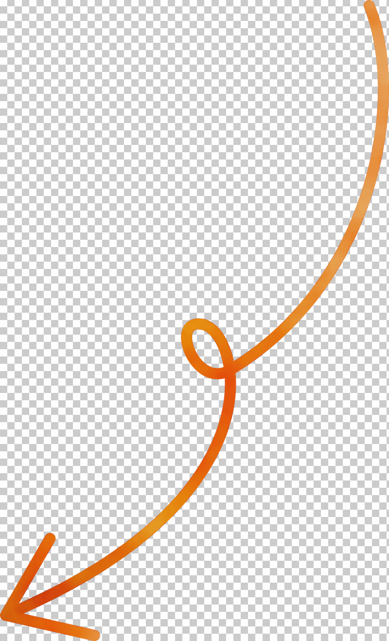 Orange PNG, Clipart, Curved Arrow, Line, Orange, Paint, Watercolor Free PNG Download