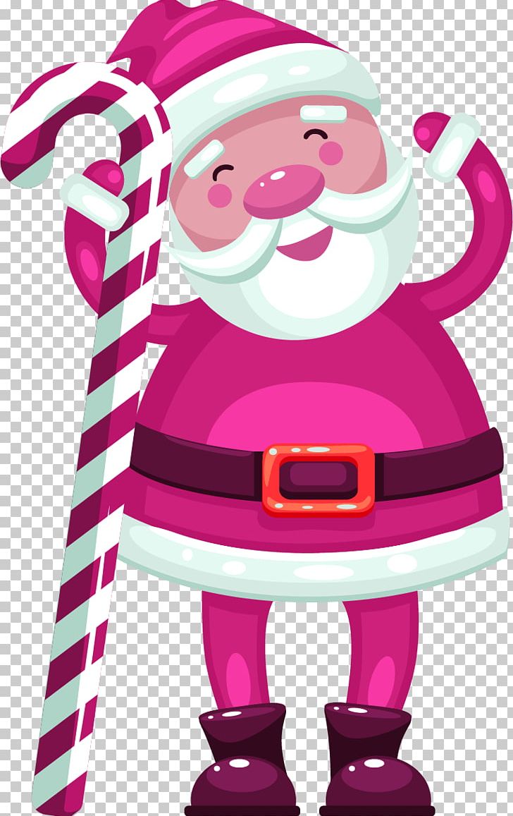 Santa Claus Christmas Illustration PNG, Clipart, Cartoon, Cartoon Eyes, Christmas Decoration, Crutch, Decorative Free PNG Download