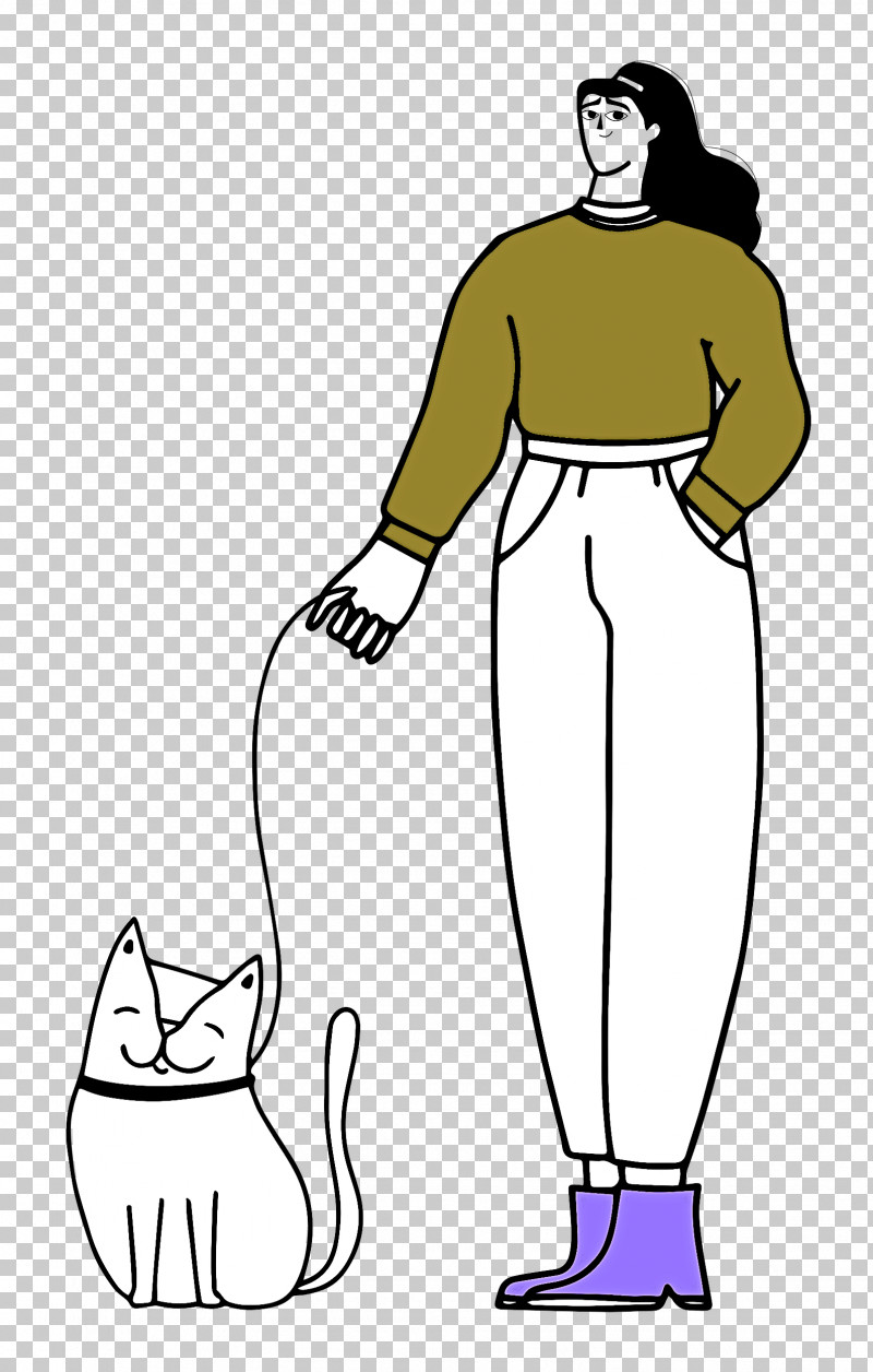 Walking The Cat PNG, Clipart, Character, Joint, Line, Line Art, Plant Free PNG Download