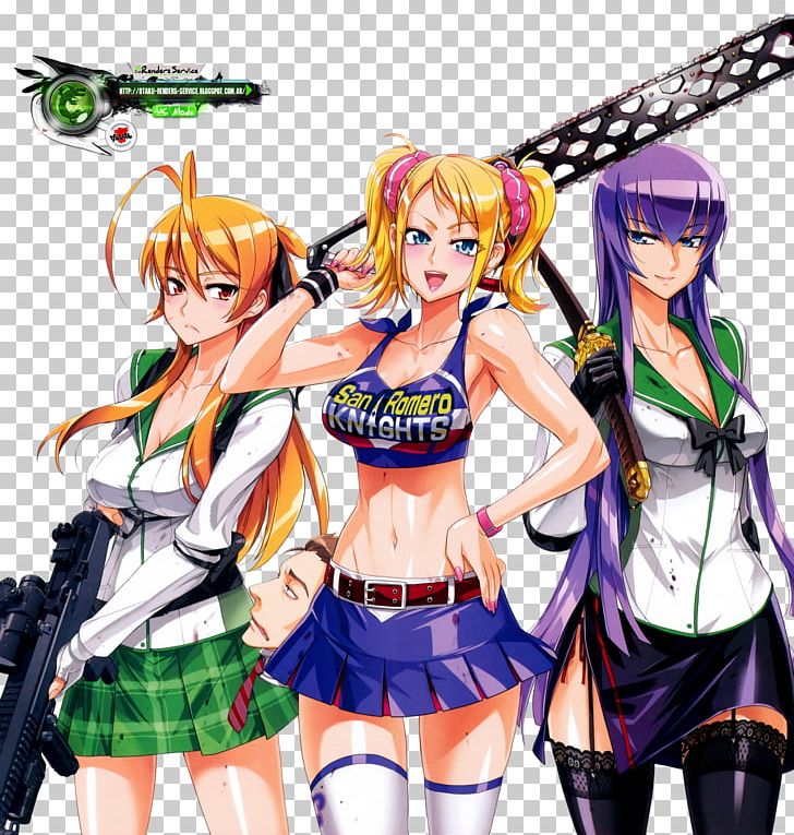 Lollipop Chainsaw Highschool Of The Dead Anime Ecchi The New 52 PNG, Clipart, Action Figure, Anime, Busujima Saeko, Cartoon, Chainsaw Free PNG Download