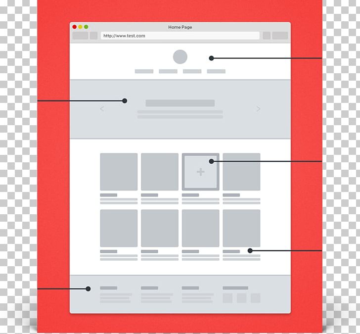 Responsive Web Design Website Wireframe PNG, Clipart, Area, Art, Graphic Design, Landing Page, Line Free PNG Download