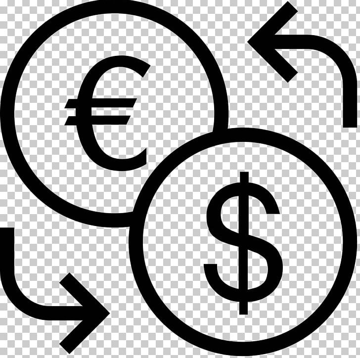 Currency Exchange Rate Foreign Exchange Market Computer Icons PNG, Clipart, Area, Black And White, Brand, Circle, Currency Free PNG Download