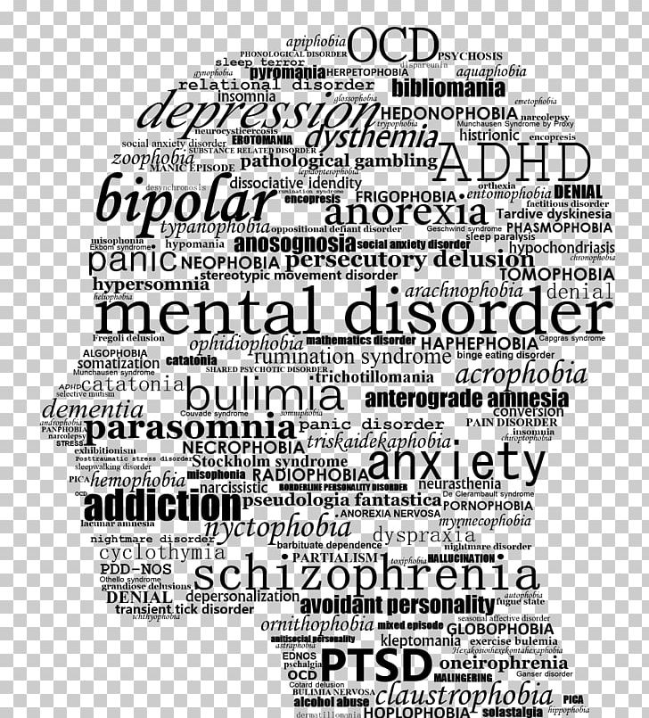 Mental Disorder Mental Health Generalized Anxiety Disorder PNG, Clipart, Bipolar Disorder, Black, Brand, Disease, Medical Care Free PNG Download