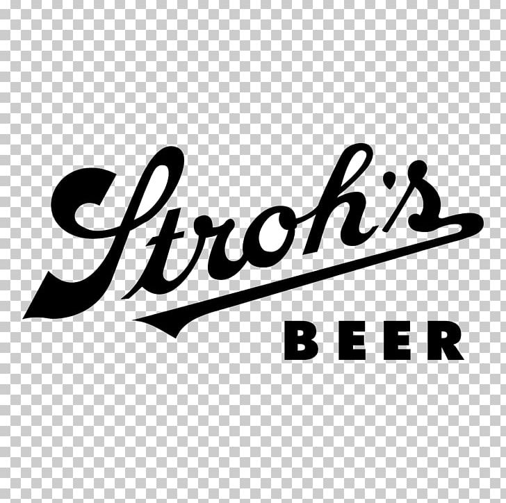 Stroh Brewery Company Logo Beer Brand Font PNG, Clipart, Area, Beer, Black, Black And White, Black M Free PNG Download