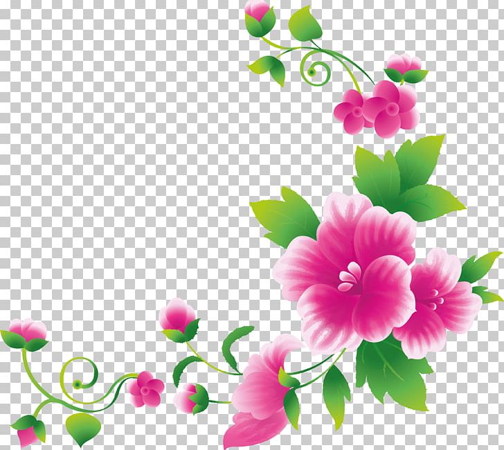 Pink Flowers Borders And Frames PNG, Clipart, Annual Plant, Blossom, Borders, Borders And Frames, Branch Free PNG Download