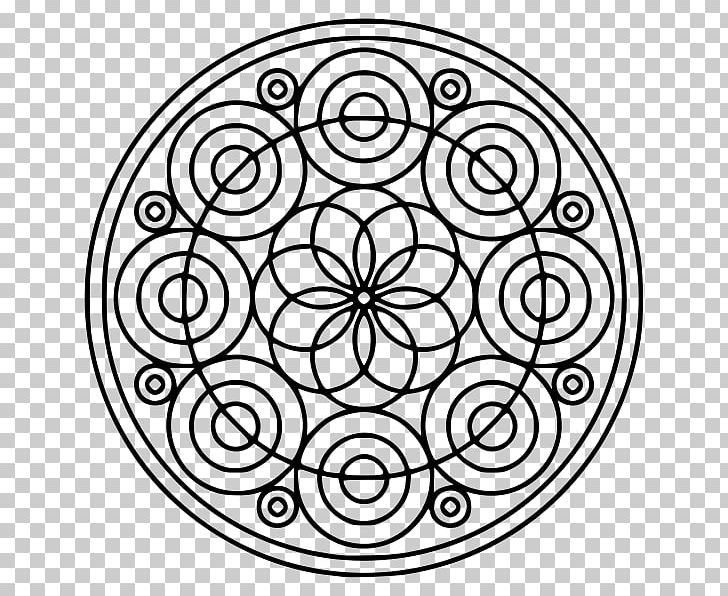 Paint A Mandala Coloring Book Child Drawing PNG, Clipart, Area, Ausmalbild, Black And White, Child, Childhood Free PNG Download