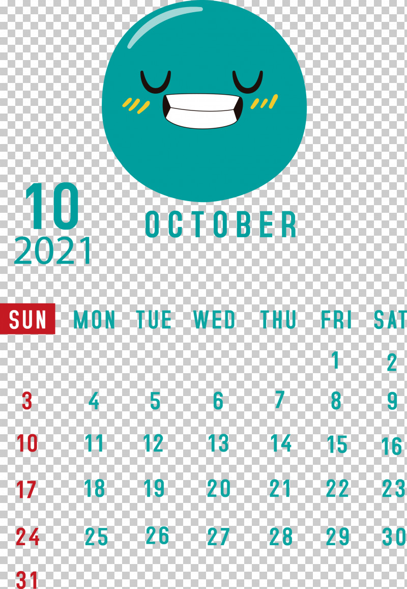October 2021 Printable Calendar October 2021 Calendar PNG, Clipart, Android, Aqua M, Calendar System, Diagram, Geometry Free PNG Download