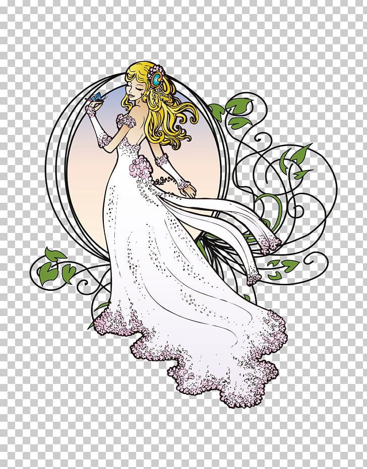 Art Nouveau PNG, Clipart, Bride, Bride And Groom, Brides, Bride Vector, Cartoon Free PNG Download