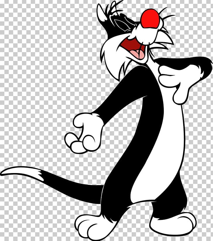 Sylvester Jr. Tweety Cat Bugs Bunny PNG, Clipart, Animals, Arm, Art, Artwork, Black Free PNG Download