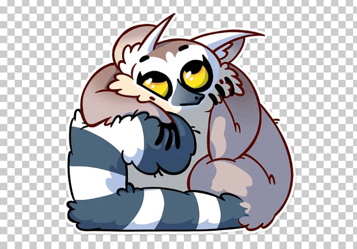 Lemur Telegram Sticker Dog PNG, Clipart, Animals, Canidae, Carnivoran, Cartoon, Cat Free PNG Download