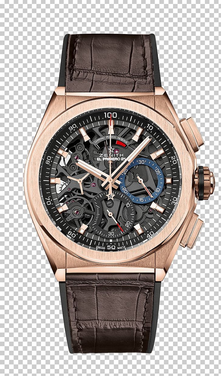 Zenith Chronograph Chronometer Watch Bracelet PNG, Clipart, Accessories, Baselworld, Bracelet, Brand, Brown Free PNG Download