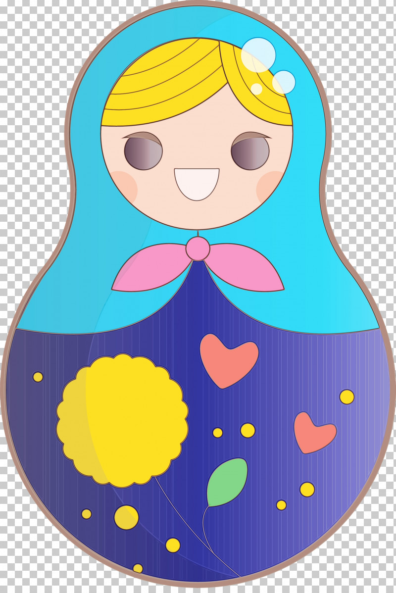 Character Yellow Headgear Pattern Line PNG, Clipart, Area, Character, Character Created By, Colorful Russian Doll, Headgear Free PNG Download