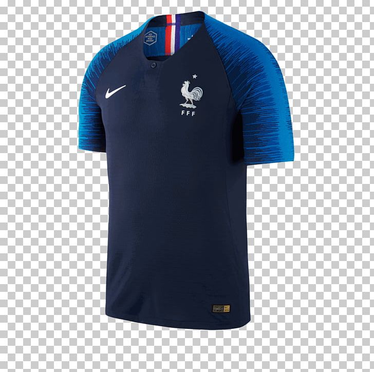 2018 World Cup France National Football Team Jersey Nike T-shirt PNG, Clipart, 2018 World Cup, Active Shirt, Brand, Clothing, Electric Blue Free PNG Download