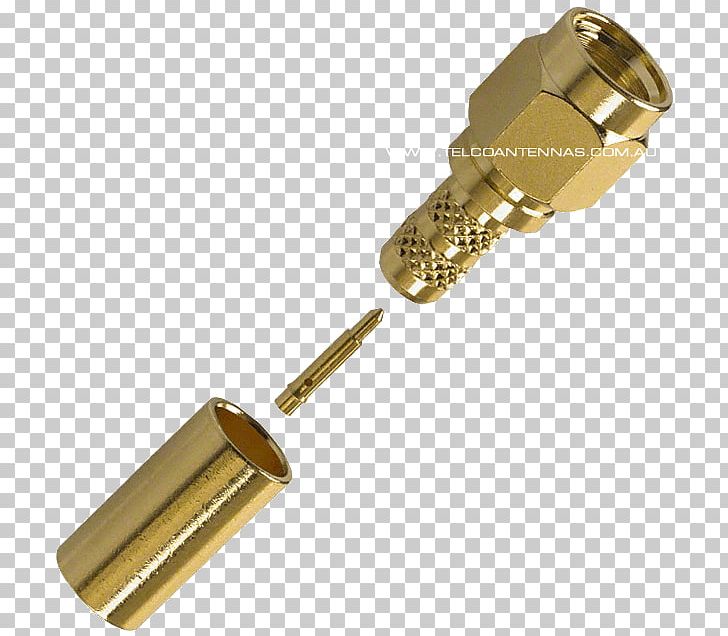 SMA Connector Crimp Electrical Connector RG-58 Coaxial Cable PNG, Clipart, Aerials, Amphenol, Brass, Coaxial, Coaxial Cable Free PNG Download