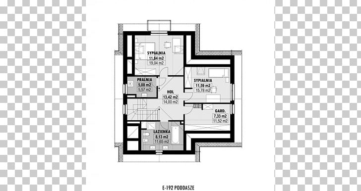 Floor Plan House Powierzchnia Zabudowy Building PNG, Clipart, Angle, Area, Attic, Black And White, Building Free PNG Download