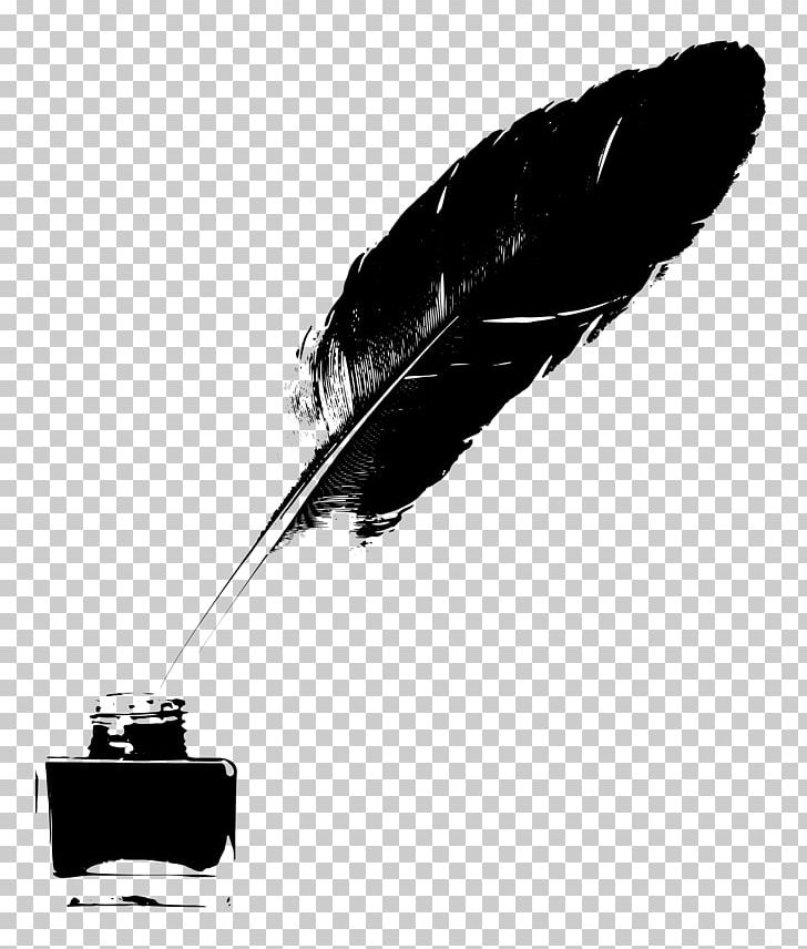 Quill Writing Feather Art PNG, Clipart, Animals, Art, Bird, Black, Black And White Free PNG Download