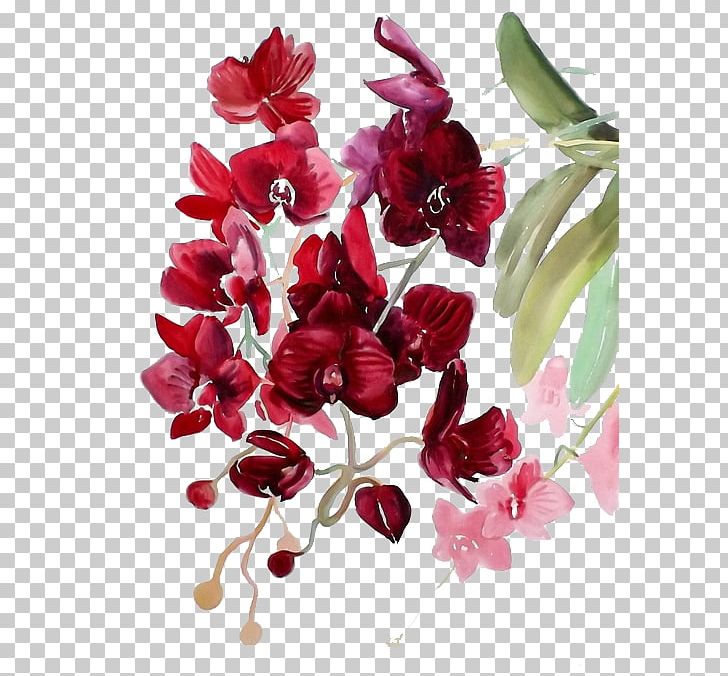 Watercolor Painting Watercolor: Flowers Watercolour Flowers Orchids PNG, Clipart, Cut Flowers, Decorative, Decorative Material, Drawing, Floral Design Free PNG Download