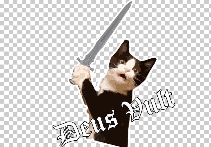 Sticker Telegram Deus Vult PNG, Clipart, Artist, Carnivoran, Cat, Cat Like Mammal, Deus Free PNG Download
