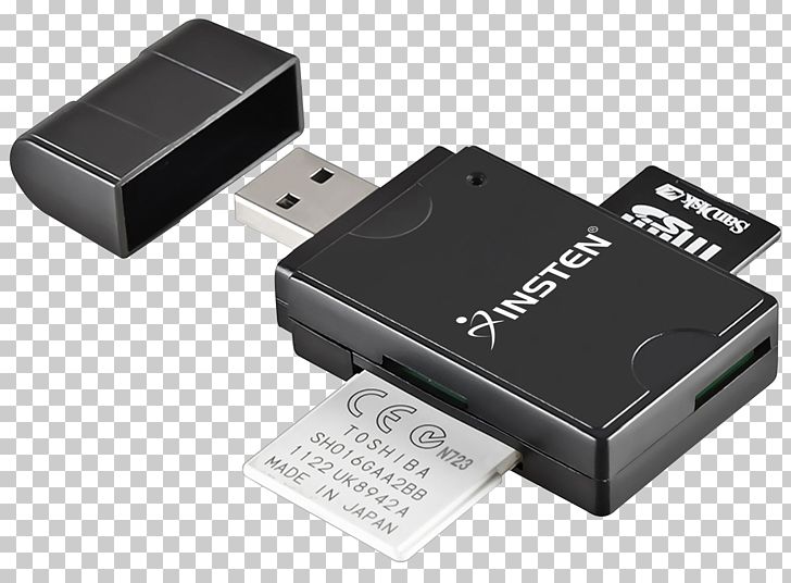 USB Flash Drive Memory Card Reader Secure Digital PNG, Clipart, Adapter, Cable, Card Reader, Computer, Computer Component Free PNG Download
