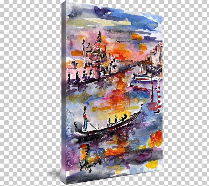 Watercolor Painting Grand Canal Gallery Wrap PNG, Clipart, Acrylic Paint, Art, Artwork, Canvas, Collage Free PNG Download