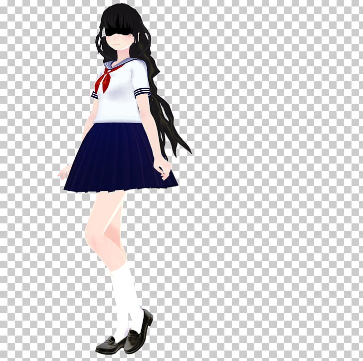 Yandere Simulator MikuMikuDance PNG, Clipart, Black Hair, Brown Hair, Clothing, Computer, Costume Free PNG Download