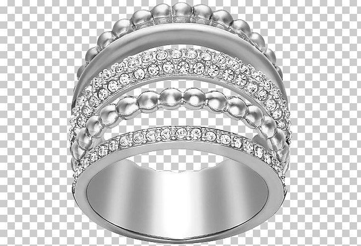 Ring Swarovski AG Jewellery Gold Plating PNG, Clipart, Black And White, Clothing, Crystal, Diamond, Diamonds Free PNG Download