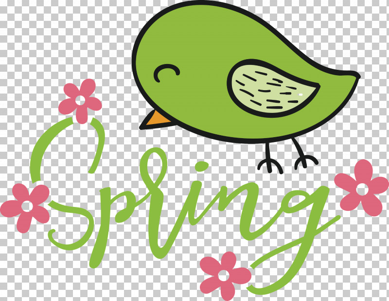 Spring Bird PNG, Clipart, Bird, Cartoon, Flower, Fruit, Green Free PNG Download