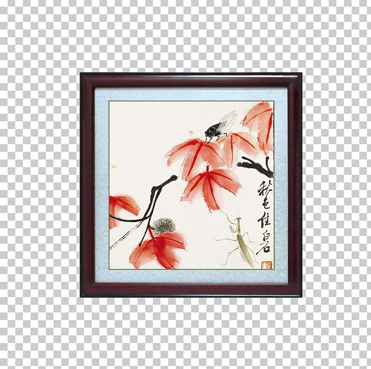 Likvidambra Taiwan And The Cicada Bird-and-flower Painting Ink Wash Painting PNG, Clipart, Border Frame, Brown, Chinese Frame, Chinese Style, Christmas Frame Free PNG Download