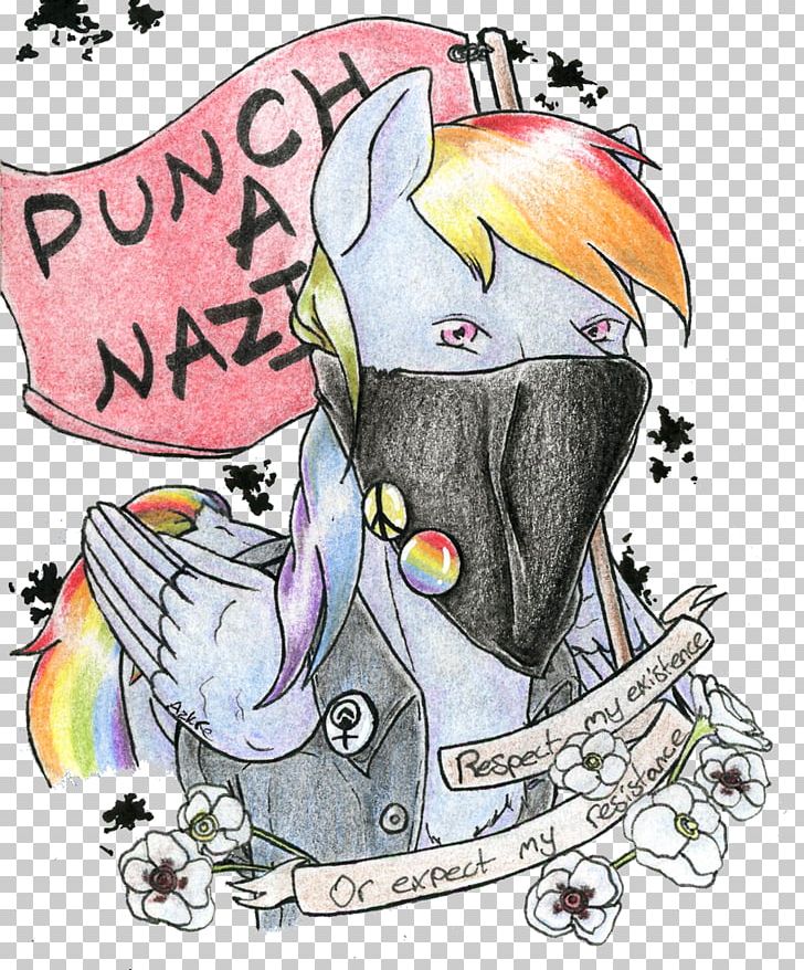 My Little Pony Rainbow Dash Antifa Art PNG, Clipart, Cartoon, Communism, Deviantart, Drawing, Fiction Free PNG Download