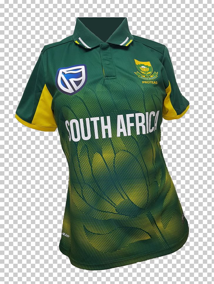 South Africa National Cricket Team T-shirt Polo Shirt New Balance PNG, Clipart, Active Shirt, Brand, Clothing, Cricket, Green Free PNG Download