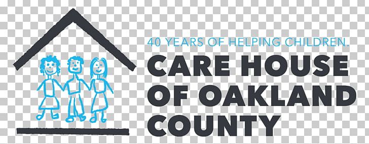 CARE House Of Oakland County Logo Brand Trademark PNG, Clipart, Angle, Area, Art, Behavior, Blue Free PNG Download