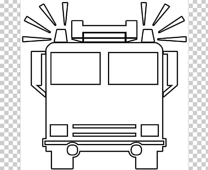 Car Fire Engine Truck PNG, Clipart, Angle, Area, Black And White, Car, Coloring Book Free PNG Download