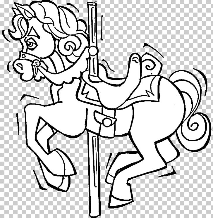 Coloring Book Carousel Drawing Horse Adult PNG, Clipart, Adult, Angle, Animals, Area, Art Free PNG Download