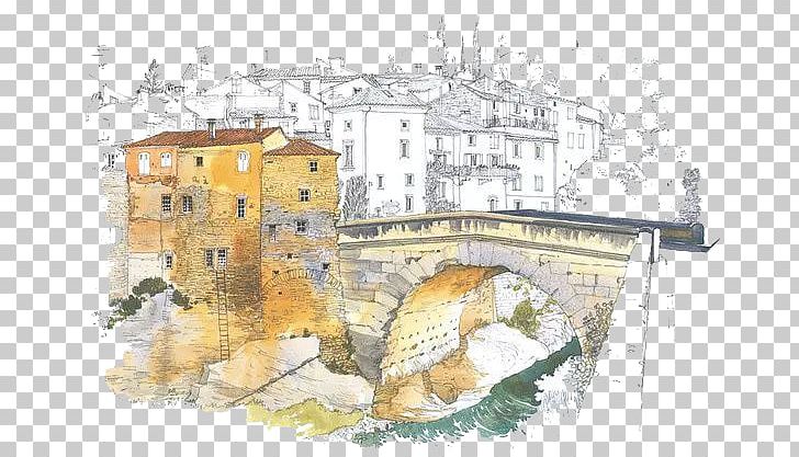 Watercolor Sketch or Illustration of a Beautiful View of the Traditional  European Urban Architecture in Tbilisi Capital of Stock Illustration   Illustration of paint europa 184093874