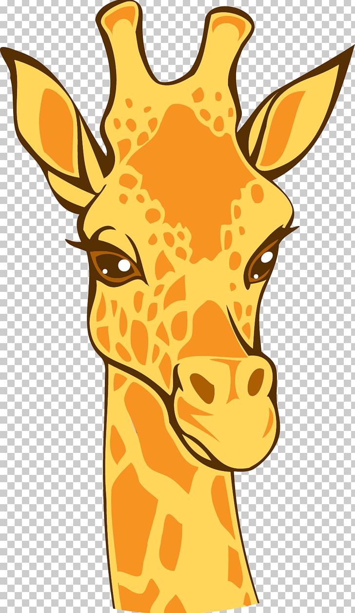 giraffe head clipart