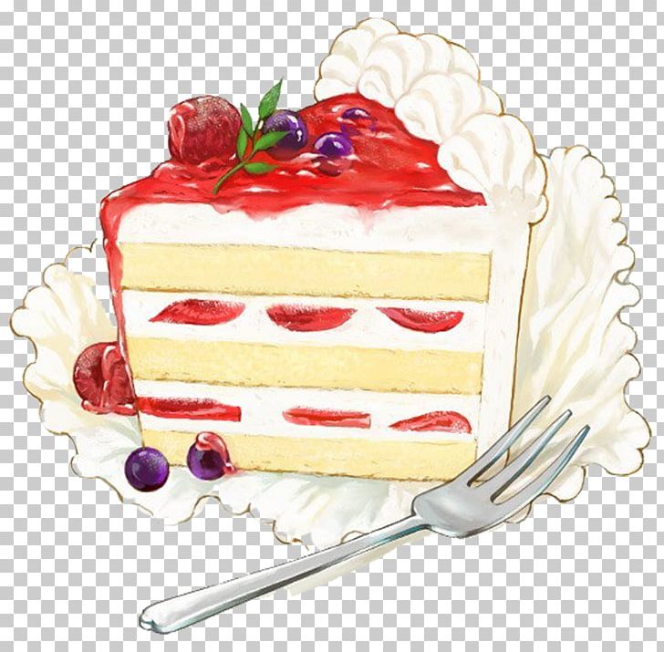 Strawberry Cream Cake Cupcake Shortcake PNG, Clipart, Baking, Cake, Cake Decorating, Cake Material, Cartoon Free PNG Download