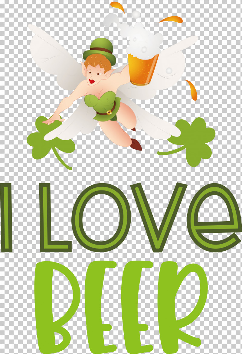 I Love Beer Saint Patrick Patricks Day PNG, Clipart, Character, Green, I Love Beer, Leaf, Logo Free PNG Download