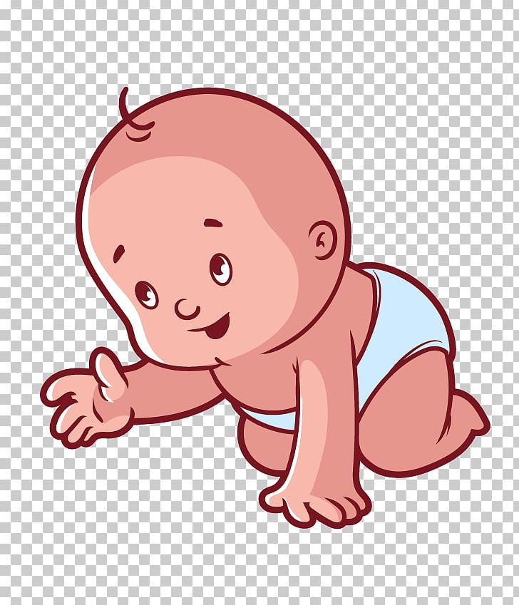 crawling baby clip art