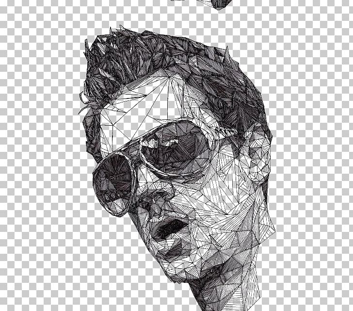 Drawing Portrait Triangulation Art Illustration PNG, Clipart, Artist, Black And White, Block, Bone, Celebrity Free PNG Download