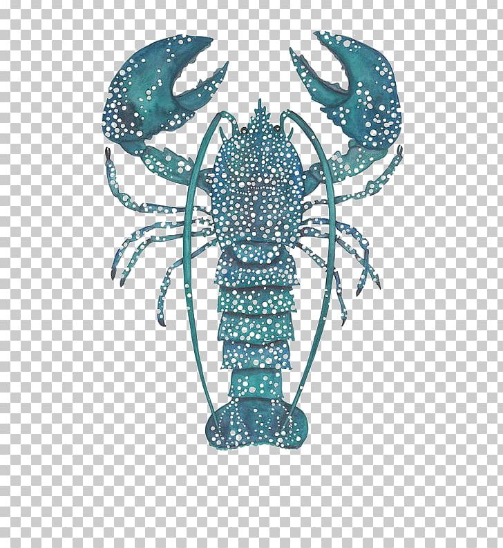 Lobster Watercolor Painting Drawing Printing Illustration PNG, Clipart, Animals, Aqua, Art, Body Jewelry, Canvas Print Free PNG Download