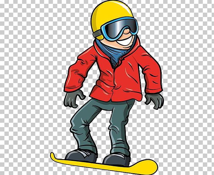 Winter Olympic Games Snowboarding Cartoon PNG, Clipart, Business Man, Clothing, Drawing, Fictional Character, Handsome Free PNG Download